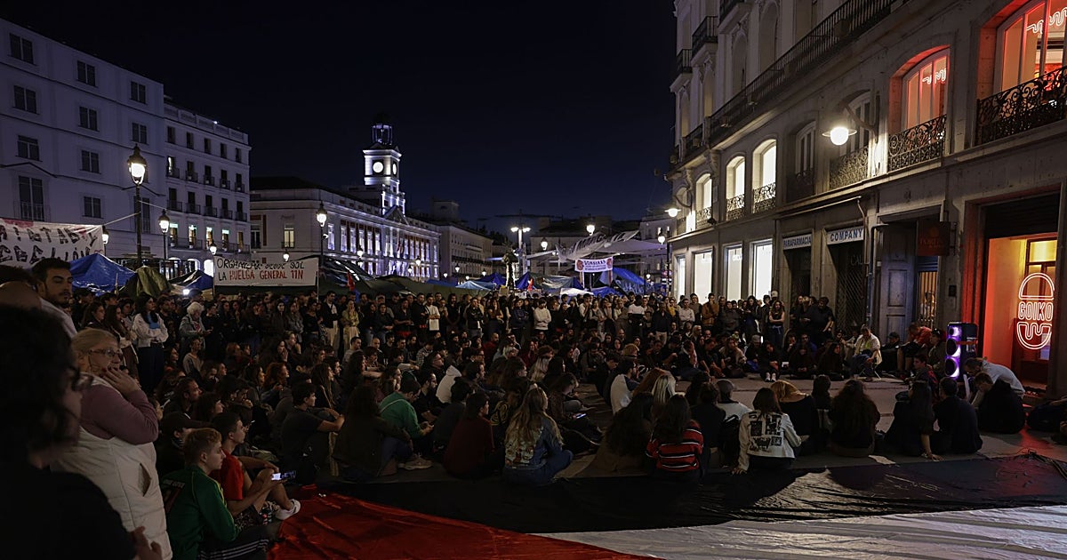 acampada en